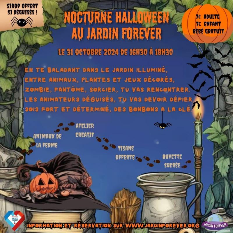 Affiche nocturne halloween 2024